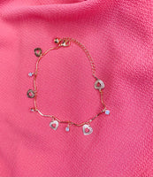 Heart/Diamond Anklet