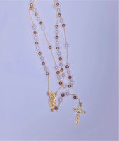 Rosary With Pearls 24”