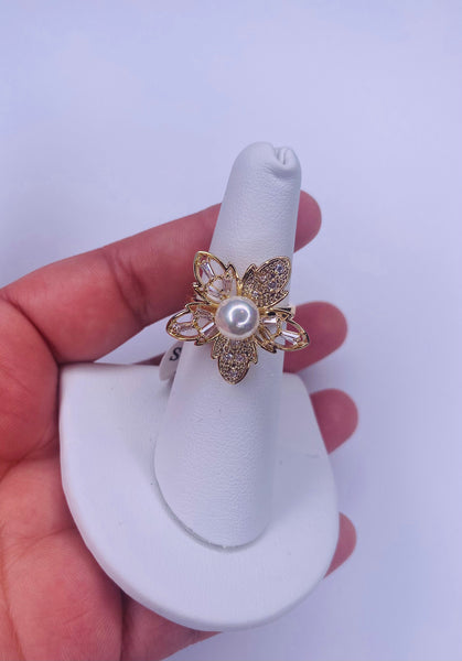 Flower Pearl Ring