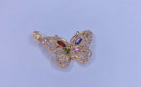 Butterfly Charm Multicolor Sm Stone