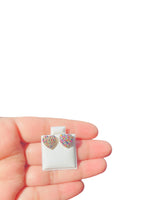 Multicolor Heart Stud