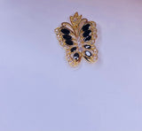 Butterfly Charm Black Stone