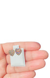 Multicolor Heart Stud