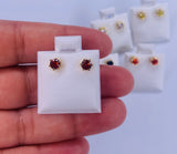 Birthstone Stud Earrings Size Small