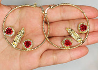 Red Rose Mary Hoops