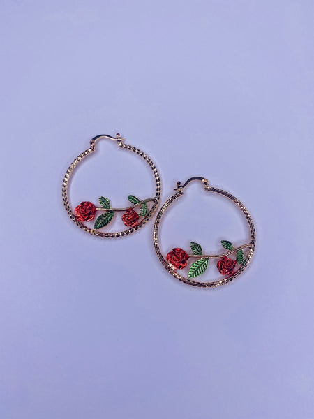 Rose Hoops Medium