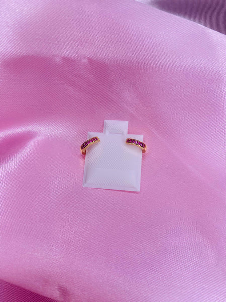 Mini Baby Pink Huggie Hoops