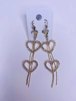 Dangle Heart Earrings