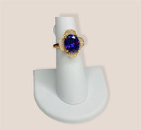 Purple Stone Ring Size 8