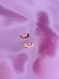 Mini Baby Pink Huggie Hoops