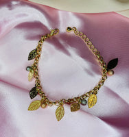 3T Feather Charm Bracelet