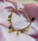 3T Feather Charm Bracelet