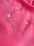 Heart/Diamond Anklet