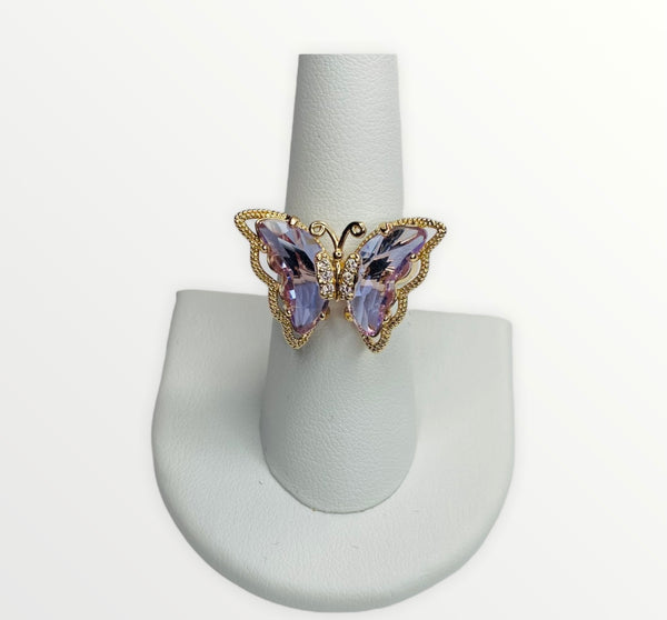 Fancy Butterfly Adjustable Rings