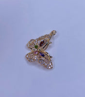 Butterfly Charm Multicolor Sm Stone