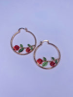 Rose Hoops Medium