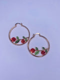 Rose Hoops Medium