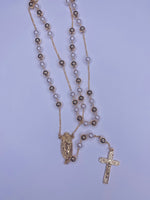 Rosary With Pearls 24”